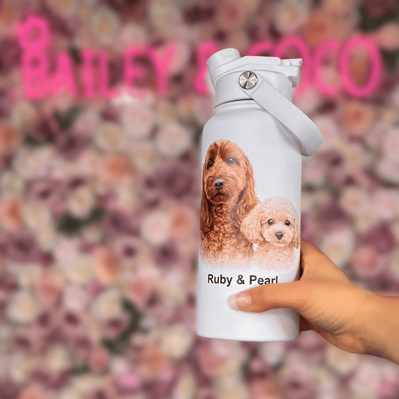 Your Dog on a Bottle (Personalised) – 1L Switch Bottle - Bailey and Coco (UK)