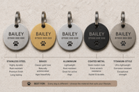 Brass vs Stainless Steel Dog Tags: The UK Comparison