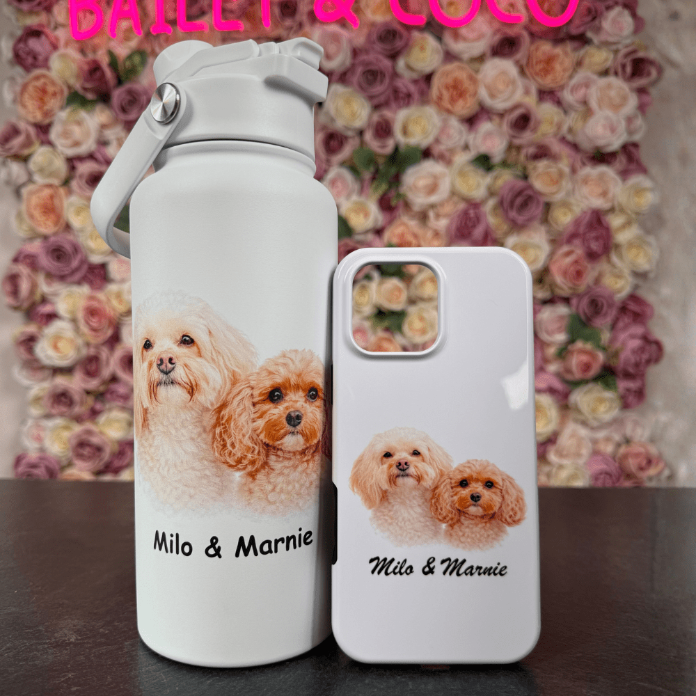 Cavapoo Phone Case and Water Bottle UK: Personalised Cavapoo Accessories