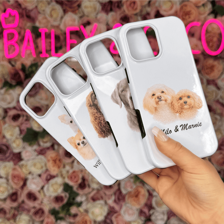 Pug Phone Case and Water Bottle UK: Personalised Pug Accessories - Bailey and Coco (UK)