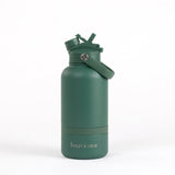 2 - in - 1 Dog Walking Water Bottle with Straw & Treat Bowl - 1L - Forest Walk - Bailey and Coco (UK)
