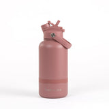 2 - in - 1 Dog Walking Water Bottle with Straw & Treat Bowl - 1L - Rosewood - Bailey and Coco (UK)