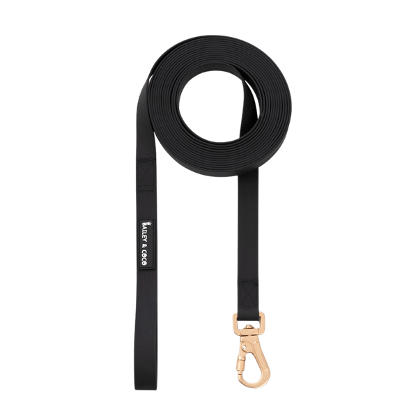 5M Long Line Waterproof Dog Lead - Black - Bailey and Coco (UK)