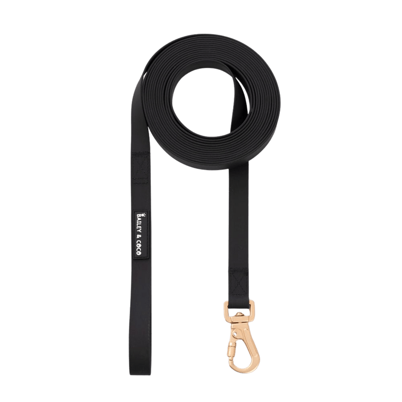 5M Long Line Waterproof Dog Lead - Black - Bailey and Coco (UK)