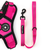 Trail & Glow® Fabric Dog Lead 5ft - The Hot Pink One