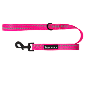 Trail & Glow® Fabric Dog Lead 5ft - The Hot Pink One.