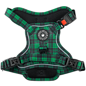 Dog Harness and Lead Set - The Green Tartan One.