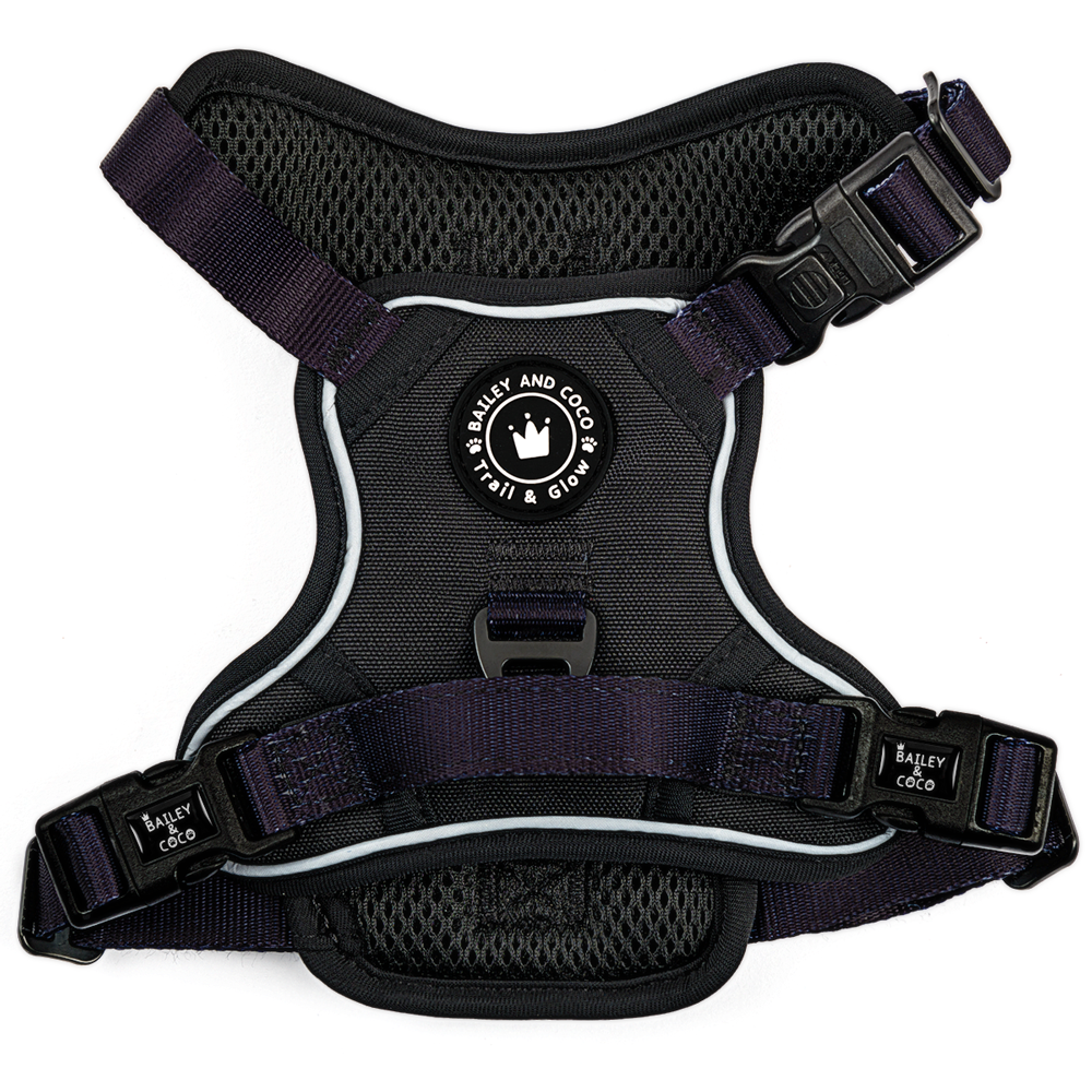 Trail & Glow® Dog Harness - The Jet Black One