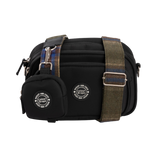 Dog Walking Bag - Black with Mayfair Tweed Strap