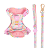 Trail & Glow Dog Harness & Lead Set - Colour Drops - Candy Floss