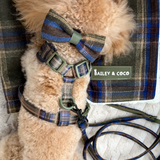 Mayfair Tweed Dog Harness - Adjustable Neck Dog Harness