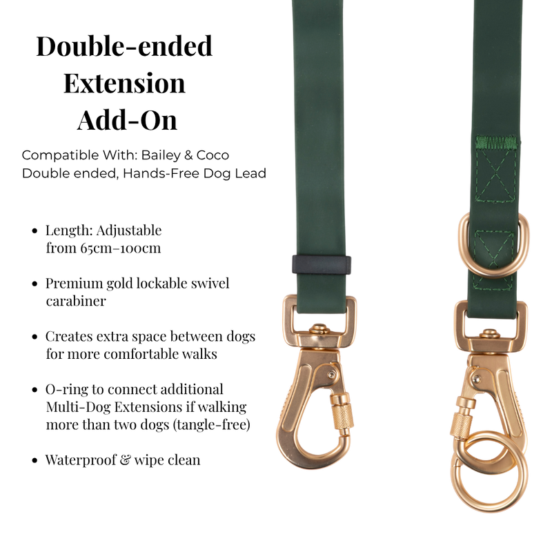 Hands-Free Double Ended Dog Lead Complete Set – Mulberry.