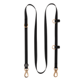 Double ended Hands-Free Dog Lead - Waterproof - Black.