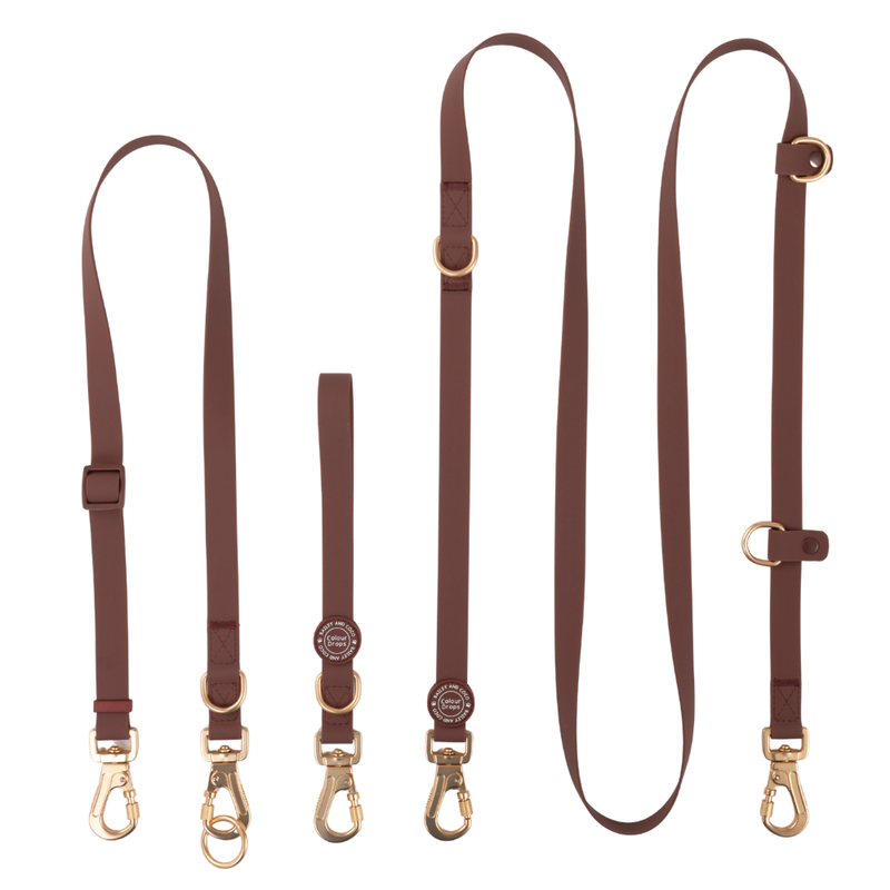 Hands-Free Double Ended Dog Lead Complete Set – Mulberry