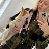 Lavender Tweed Strap for Dog Walking Bag