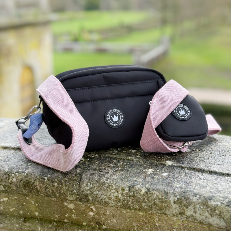 Lavender Tweed Strap for Dog Walking Bag