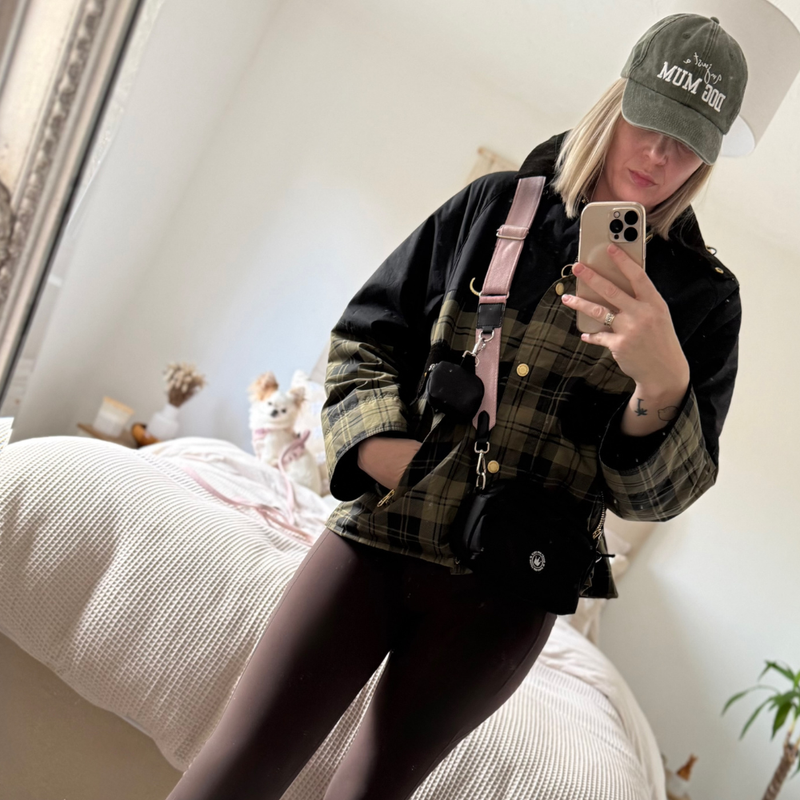 Lavender Tweed Strap for Dog Walking Bag