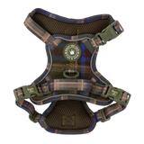 Trail & Glow Tweed Dog Harness - Colour Drops - Mayfair Tweed