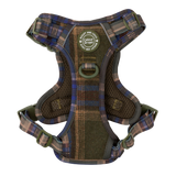 Trail & Glow Tweed Dog Harness - Colour Drops - Mayfair Tweed