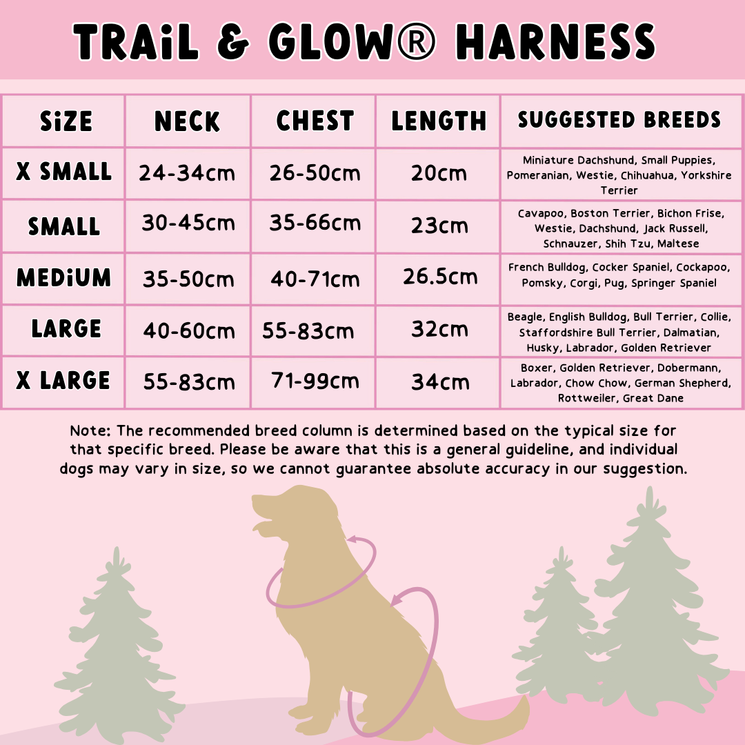 Trail & Glow® Dog Harness - Celestial