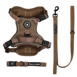 Oxford Tweed Trail & Glow Dog Harness, Lead & Collar Bundle