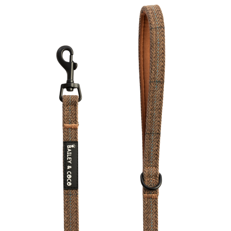 Lightweight Mini Dog Lead 5ft -  Oxford Tweed
