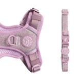 Adjustable Collar - Colour Drops - Plum Tweed