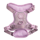 Trail & Glow Tweed Dog Harness - Colour Drops - Plum Tweed