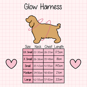 Glow Harness® - Bubblegum Pink Tweed.