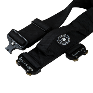 Premium Power Trails® Heavy-Duty Utility Dog Collar - All Black.
