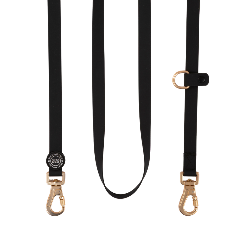 Hands-Free Double Ended Dog Lead – Jet Black