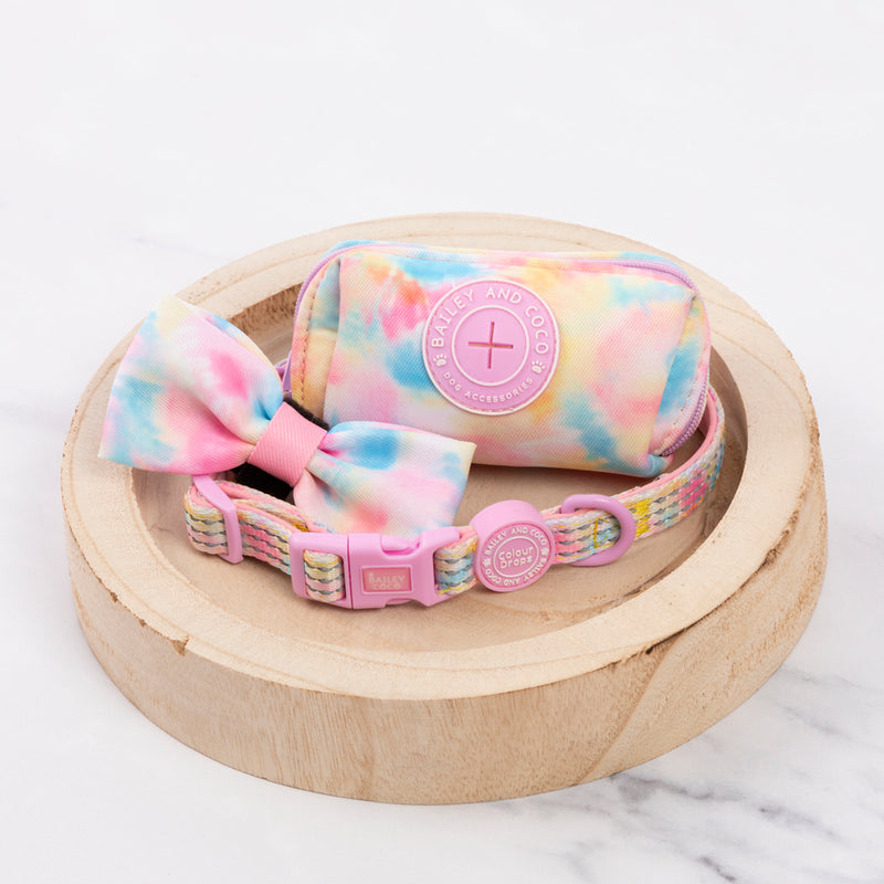 Poo Bag Holder - Colour Drops - Candy Floss