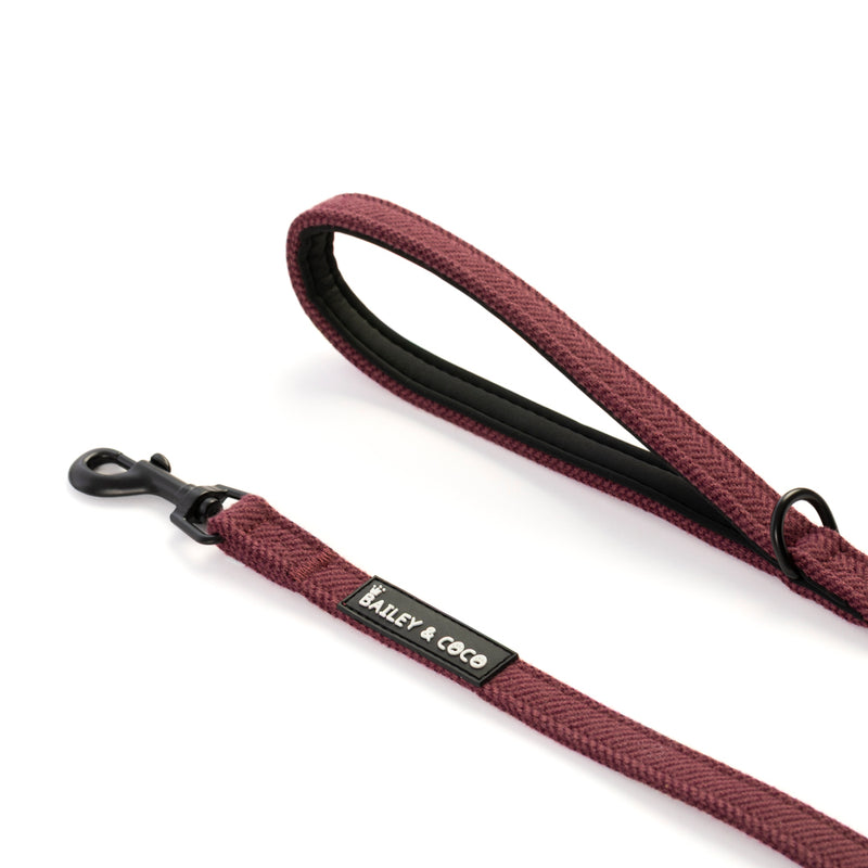 Lightweight Mini Dog Lead 5ft -  Mulberry Tweed