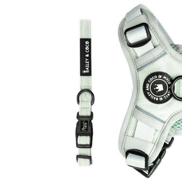 Adjustable Collar - Sage Tweed - Bailey and Coco (UK)