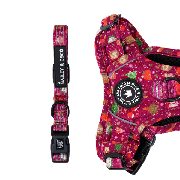 Adjustable Collar - Winter Wonderland XS - L - Bailey and Coco (UK)