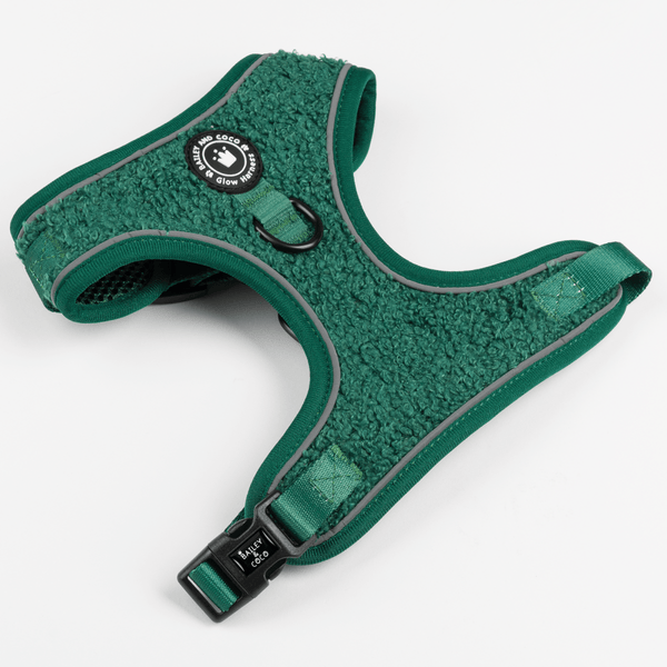 Adjustable Glow Harness® - Emerald Teddy - Bailey and Coco (UK)