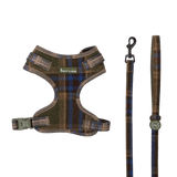 Adjustable Tweed Dog Harness & Mini Lead Set - Colour Drops - Mayfair Tweed - Bailey and Coco (UK)