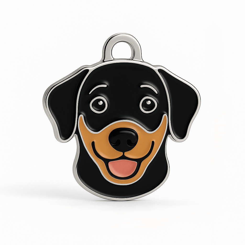 Black & Tan Dachshund Dog Tag – Personalised & Engraved - Bailey and Coco (UK)
