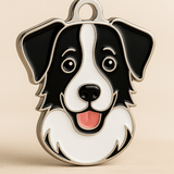 Border Collie Dog Tag Personalised & Engraved - Bailey and Coco (UK)