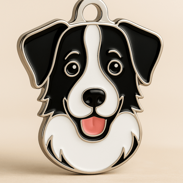 Border Collie Dog Tag Personalised & Engraved - Bailey and Coco (UK)