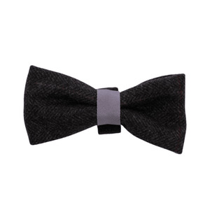 Bow Tie - Colour Drops - Charcoal Tweed