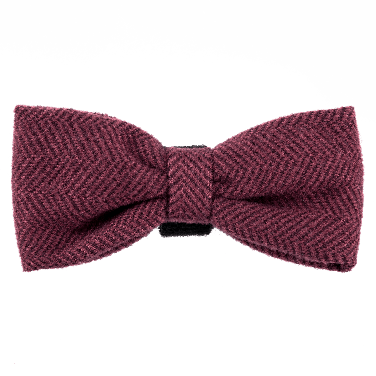 Bailey and Coco Mulberry Tweed bow tie in rich berry tones
