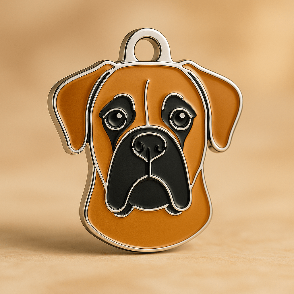 Boxer Dog Tag Personalised & Engraved - Bailey and Coco (UK)
