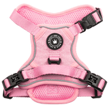 Bubblegum Pink Tweed Dog Harness - No Pull & Reflective | Trail & Glow® - Bailey and Coco (UK)