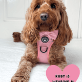 Bubblegum Tweed Adjustable Dog Harness, Lead, Collar & Dog Walking Bag Bundle - Bailey and Coco (UK)