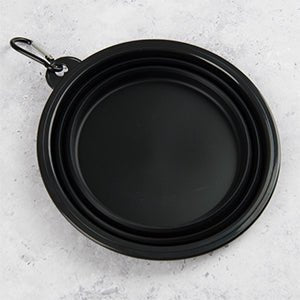 Collapsible Dog Water Bowl - Black - Bailey and Coco (UK)