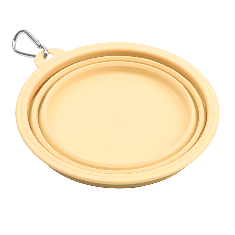 Collapsible Dog Water Bowl - Buttercup Yellow - Bailey and Coco (UK)