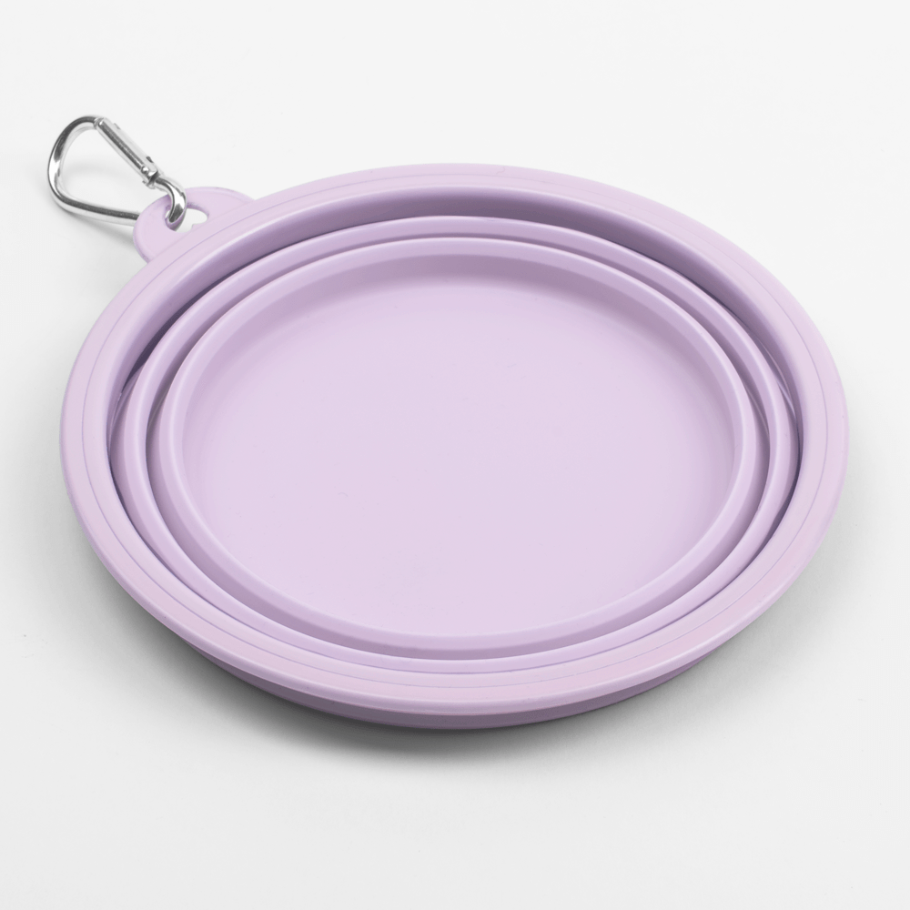 Collapsible Dog Water Bowl - Lilac Mist - Bailey and Coco (UK)