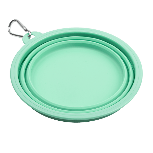 Collapsible Dog Water Bowl - Mint Breeze - Bailey and Coco (UK)