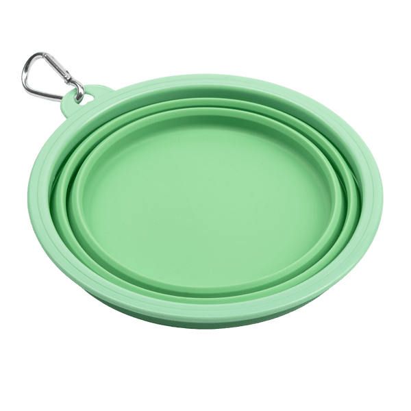 Collapsible Dog Water Bowl - Pistachio Green - Bailey and Coco (UK)